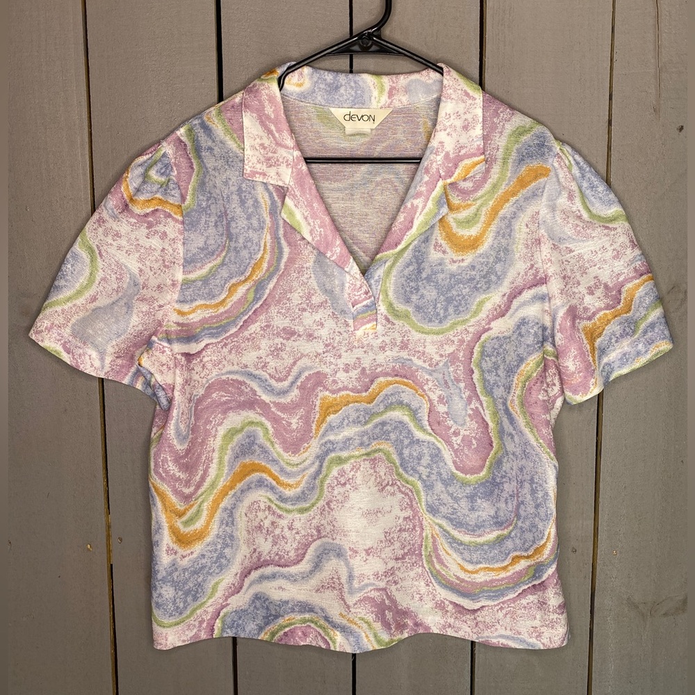 Devon patterned collared shirt US Womens XL